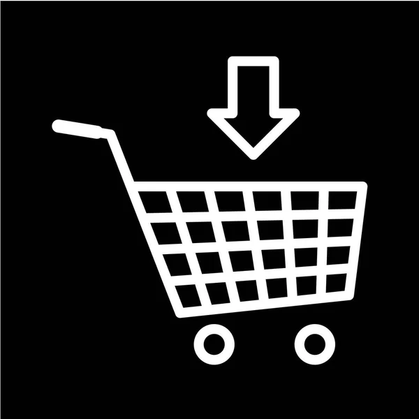 Shopping Cart Icon Vector Illustration — Stock Vector