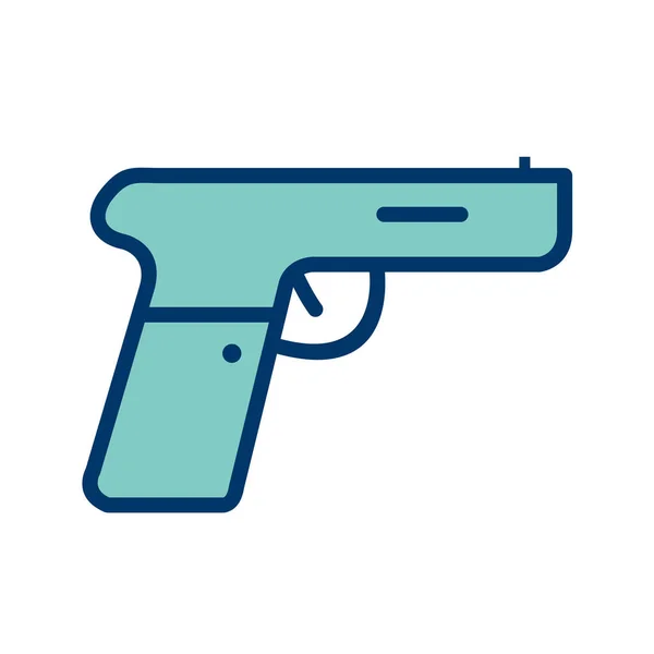 Vectorillustratie Icoon Pistool — Stockvector