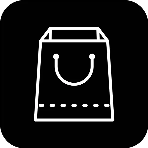 Icono Bolsa Compras Vector Ilustración — Archivo Imágenes Vectoriales