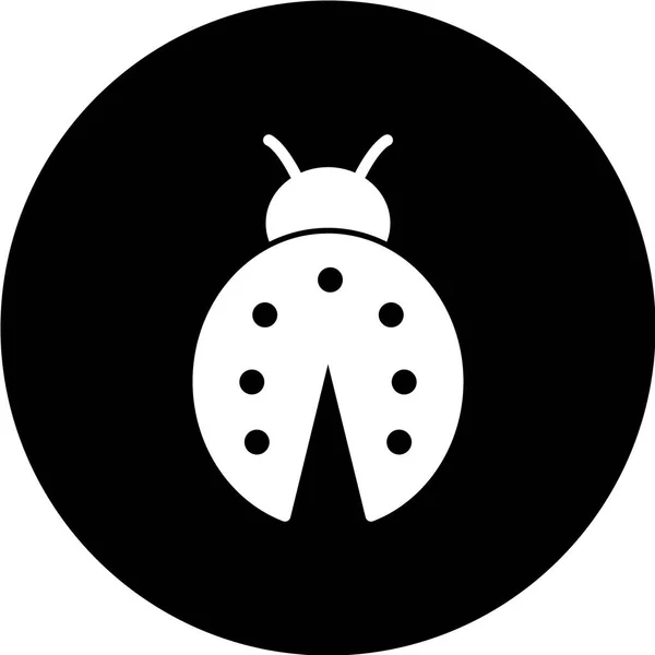 Иллюстрация Векторной Иконки Lady Bug — стоковый вектор