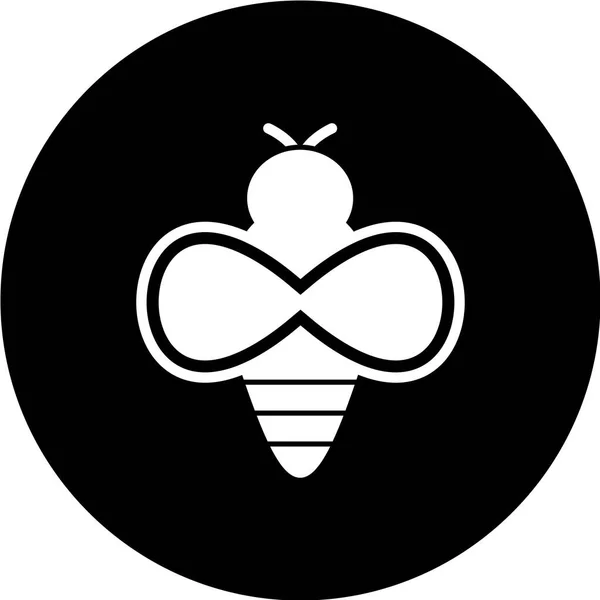Pszczoła Web Ikona Wektor Ilustracja — Wektor stockowy