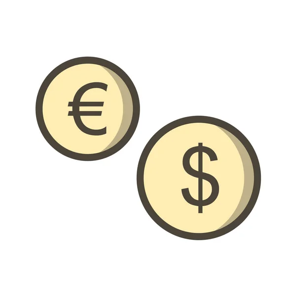 Dollar Icon Vector Illustration — Stock Vector