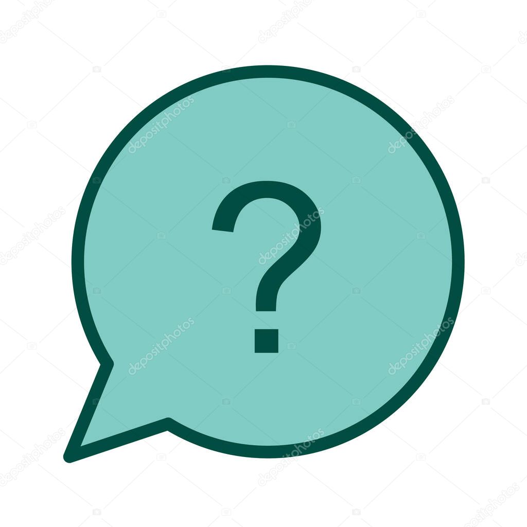 speech bubble icon, vector illustration