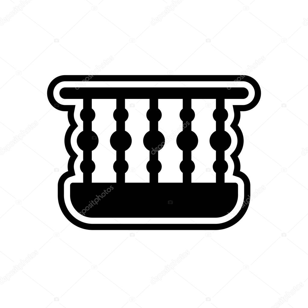 Balcony Icon In Trendy Style Isolated Background