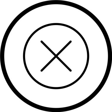 Bir dur işareti simgesinin vektör illüstrasyonu