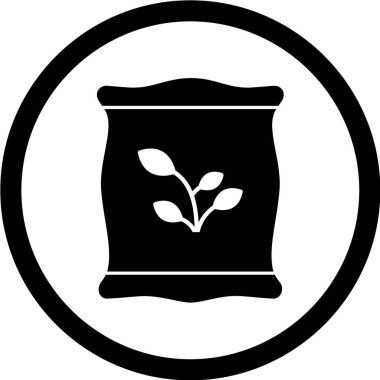 gübre ağ ikonu vektör illüstrasyonu 