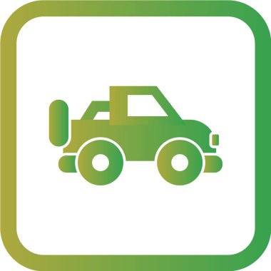 yeşil eko araba simgesi