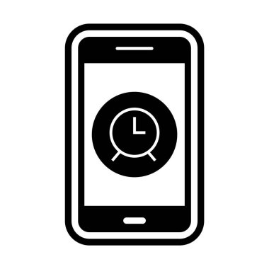 Alarm Mobil Uygulama Simgesi Moda Biçimli İzole Arkaplan