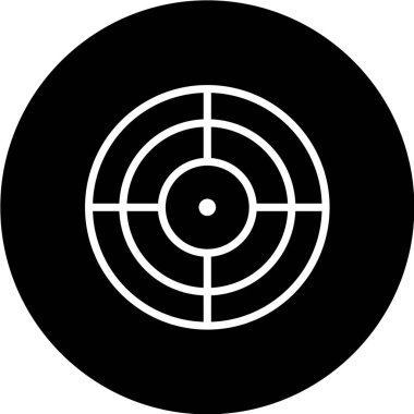 hedef simge, vektör illüstrasyonu