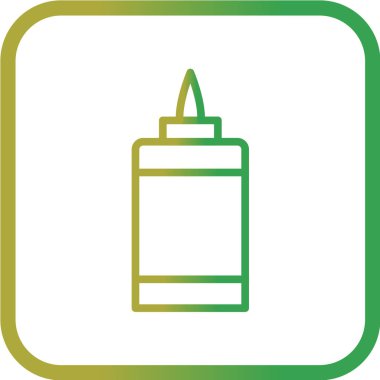 Basit düz tuz simgesinin vektör illüstrasyonu