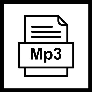 dosya biçimi simgesi, vektör illüstrasyonu