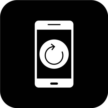 Modern telefon simgesinin vektör illüstrasyonu 