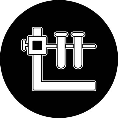 Moda Biçimli Duruş Simgesine sahip İki Tüp İzole Arkaplan      