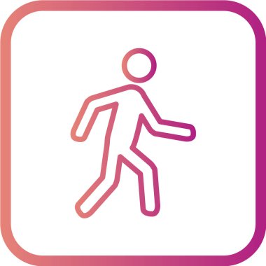 Tek insan simgesinin vektör illüstrasyonu