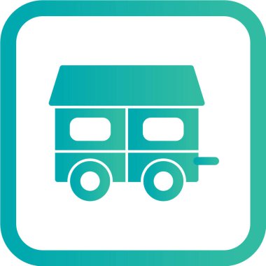 Otomobil Düz Vektör Simgesi  