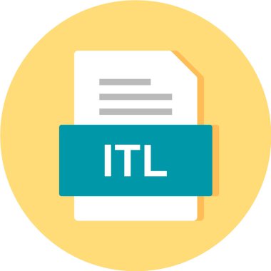 dosya biçimi simgesi, vektör illüstrasyonu