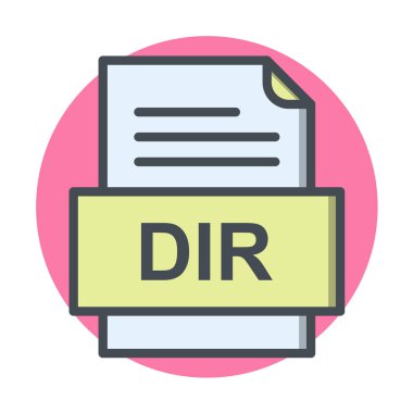 dosya biçimi simgesi, vektör illüstrasyonu