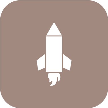 Roket vektör simgesi. başlangıç konsepti.