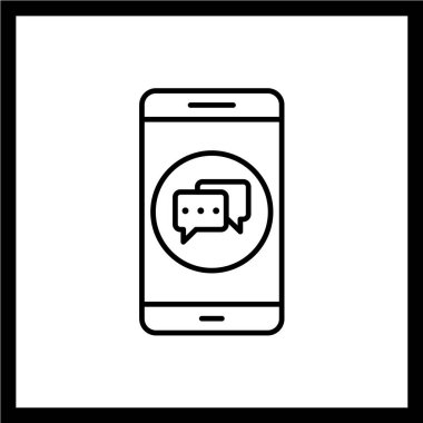 akıllı telefon simgesi vektör illüstrasyonu