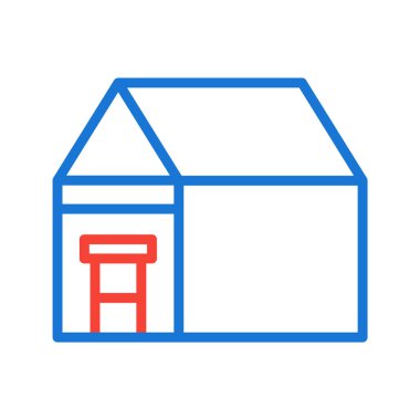  Moda Biçimli Konut Simgesi İzole Arkaplan