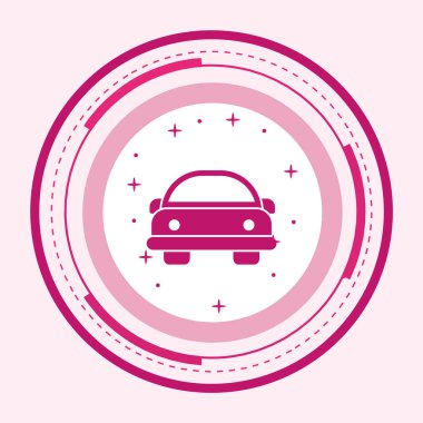 Çizgi film arabası Simgesi Moda Tarzı Ayrı Arka Gruplandırılmış