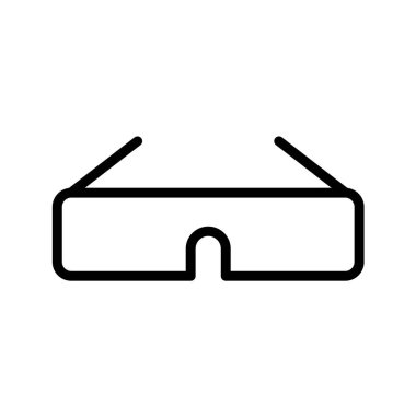 Film gözlüğü simgesinin vektör illüstrasyonu