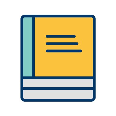 kitap simgesi vektör illüstrasyonu