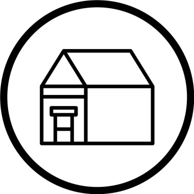 Ev simgesinin vektör illüstrasyonu