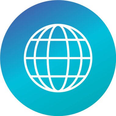 Küresel simge vektör illüstrasyonu