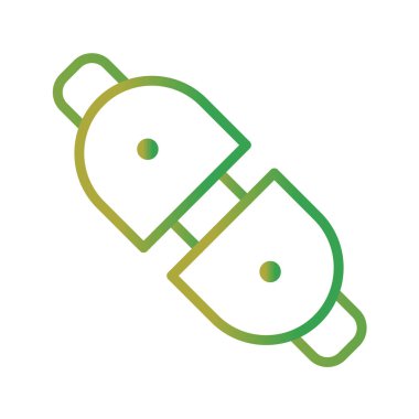 Vektör illüstrasyonu, flash diskin basit simgesi