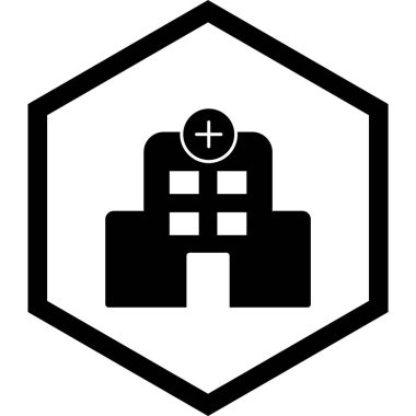 Hastane Simgesi Moda Biçiminde İzole Arkaplan