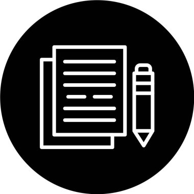 belge simgesi vektör illüstrasyonu