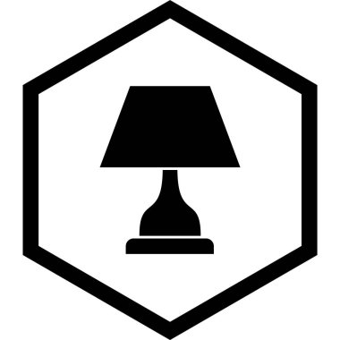 Moda Biçimli Lamba Simgesi İzole Arkaplan