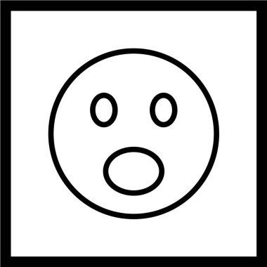 Gülümseme simgesi, vektör illüstrasyonu