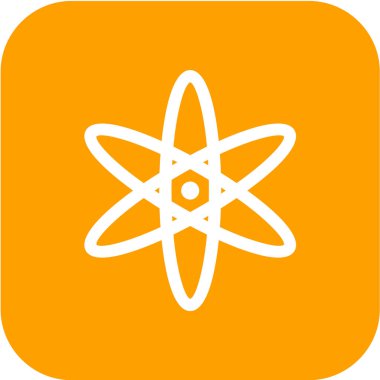 atom simgesi vektör illüstrasyonu