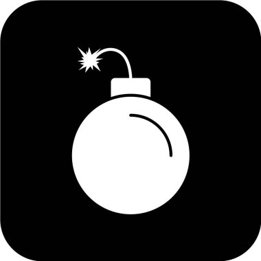 Bomba simgesinin vektör illüstrasyonu