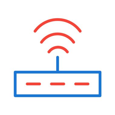 Kablosuz ağ ikonu, vektör illüstrasyonu. düz tasarım biçimi