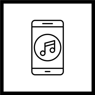 Akıllı telefon ikonu, vektör illüstrasyonu. düz tasarım biçimi