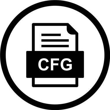 dosya biçimi simgesi, vektör illüstrasyonu