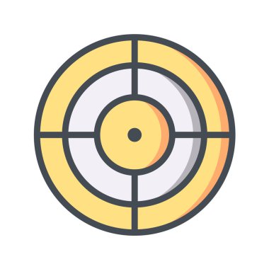 hedef simge, vektör illüstrasyonu