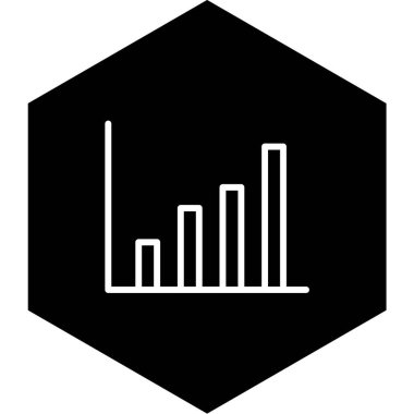 grafik çizelgesi simgesi, vektör illüstrasyonu
