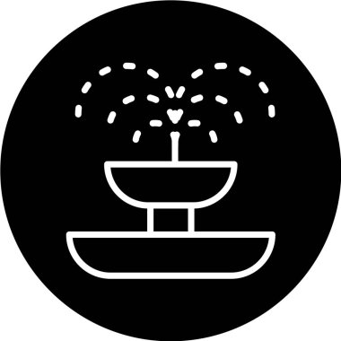 fıskiye ağ simgesi vektör illüstrasyonu 