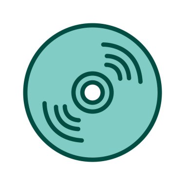 Disk Simgesini Moda Biçiminde İzole Edilmiş Arkaplanda Sıkıştır