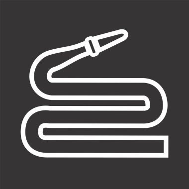 Moda Biçimli Hortum Simgesi İzole Arkaplan