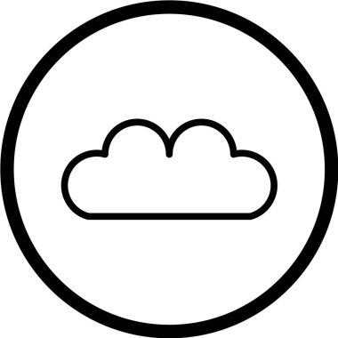 bulut vektör illüstrasyonu 