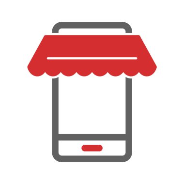 Çevrimiçi Alışveriş Simgesi Moda Biçimli İzole Arkaplan