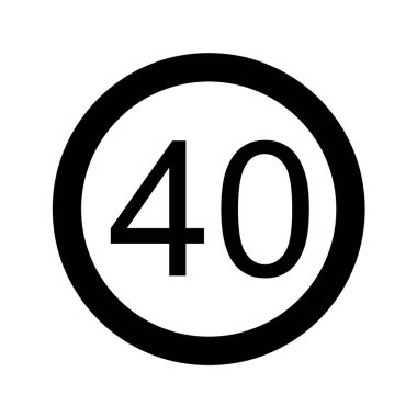 Yol simgesi, vektör illüstrasyonu