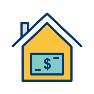 Emlak simgesi vektör illüstrasyonu 