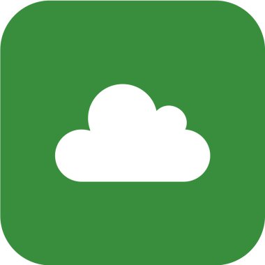 bulut simgesi, vektör illüstrasyonu