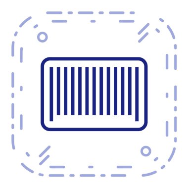 Barkod simgesi, vektör çizimi